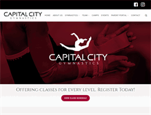 Tablet Screenshot of capitalcitygymnasticsinc.com